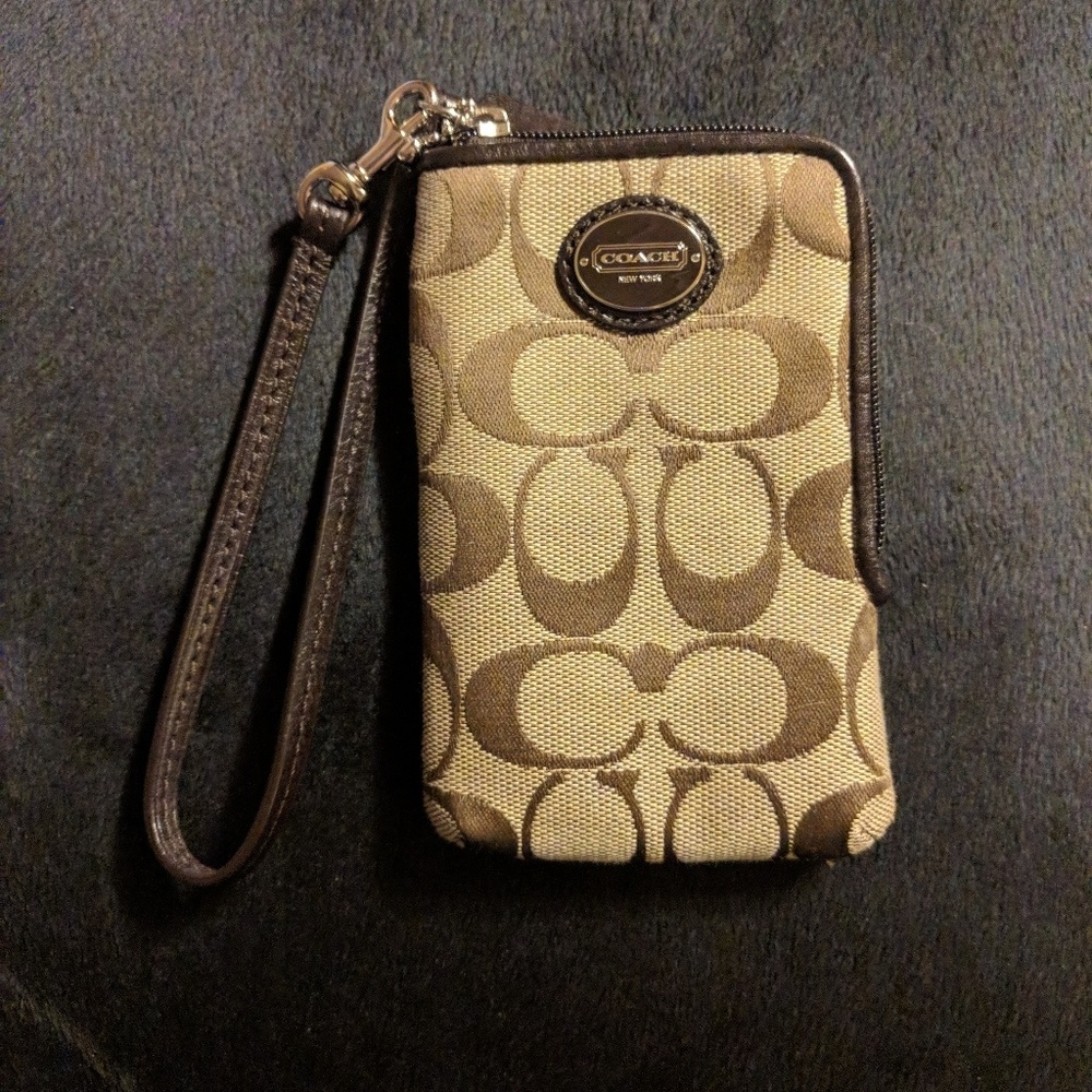 Authentic Coach wristlet/wallet